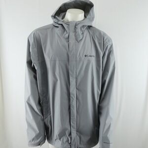 Columbia Watertight II Rain Jacket Mens XXL 2XL Gray‎ Omni Tech MSRP $100